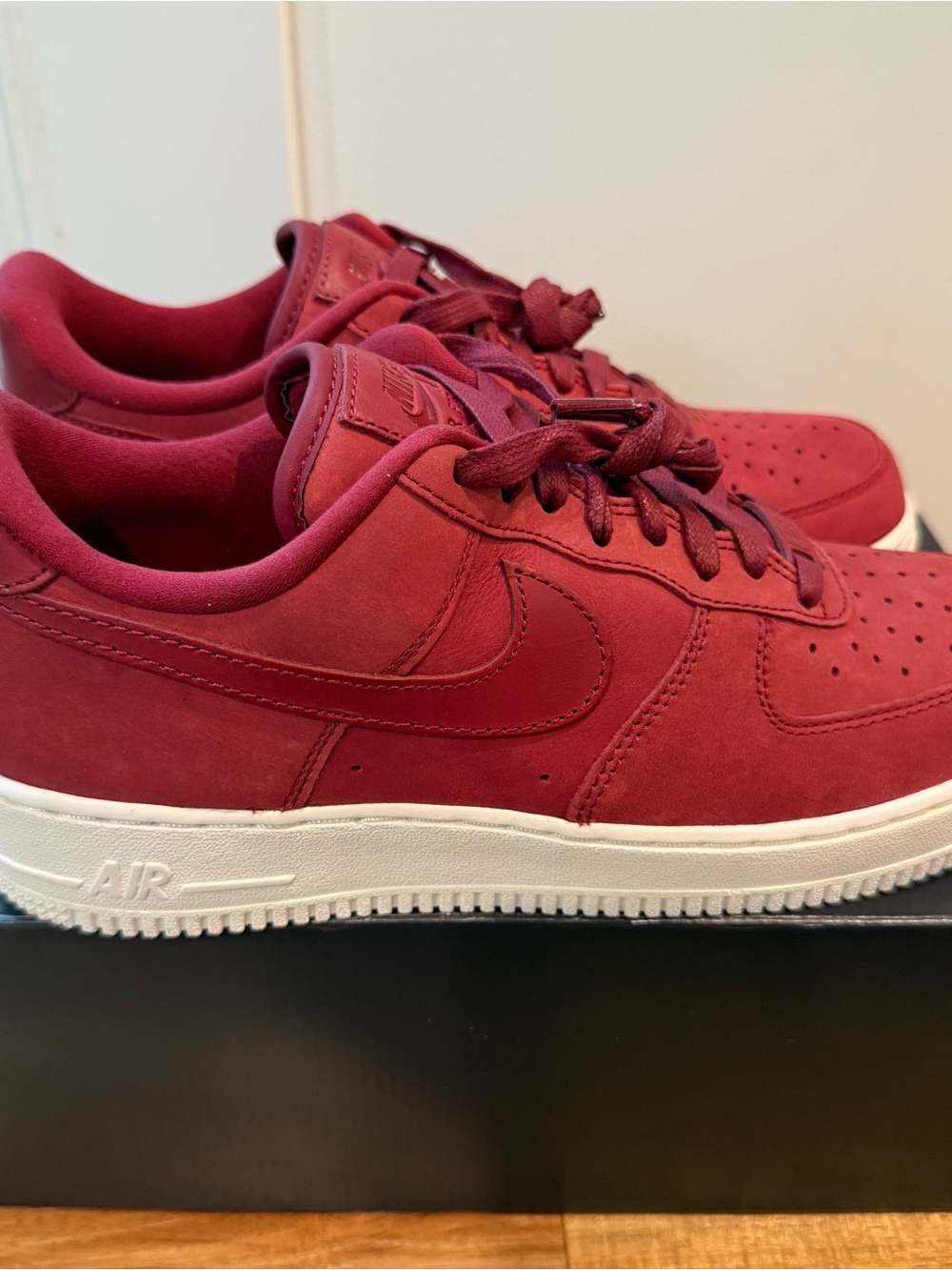 Nike Air Force 1 '07 LV8 Team Red Burgundy Women's 9.5 DR9866-600 New w/ Box